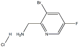 (3-Bromo-5-fluoropyridin-2-yl)methylamine hydrochloride 化学構造式