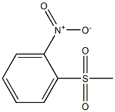 2-(Methylsulphonyl)nitrobenzene,,结构式