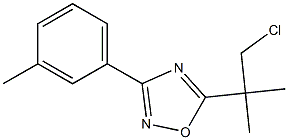 5-(1-Chloro-2-methylprop-2-yl)-3-(3-methylphenyl)-1,2,4-oxadiazole Structure