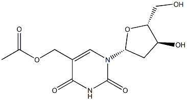 5-Acetoxymethyl-2'-deoxyuridine Struktur