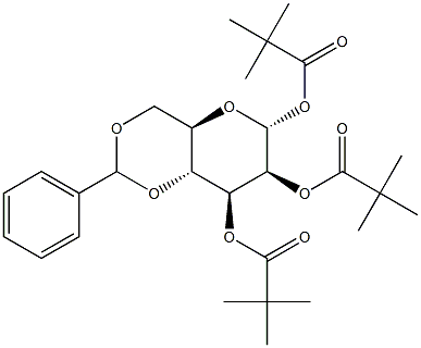 4,6-O-Benzylidene-1,2,3-tri-O-pivaloyl-a-D-mannopyranose|4,6-O-亚苄基1,2,3-三-O-新戊酰一个-D吡喃甘露糖
