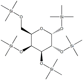 1,2,3,4,6-Penta-O-trimethylsilyl-a-D-galactopyranose Structure