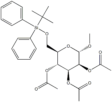 Methyl 2,3,4-tri-O-acetyl-6-O-tert-butyldiphenylsilyl-a-D-mannopyranoside|