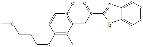 2-(((1H-benzo[d]imidazol-2-yl)sulfinyl)methyl)-4-(3-methoxypropoxy)-3-methylpyridine 1-oxide Structure