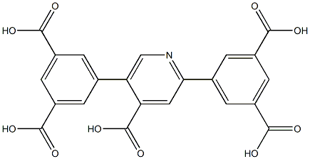 3-(3,5-二羧基苯基)吡啶-5-羧酸, , 结构式