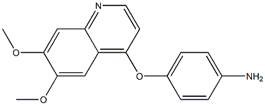 4-[(6,7-二甲氧基喹啉-4-基)氧]苯胺 结构式