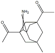 1,7-二乙酰氨基-3,5-二甲基金刚烷,,结构式