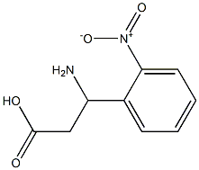 (RS)-3-氨基-3-(2-硝基苯基)丙酸,,结构式
