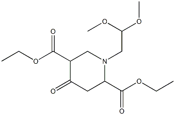 Diethyl 1-(2,2-dimethoxyethyl)-1,4-dihydro-4-oxo-2,5-piperidinedicarboxylate Structure