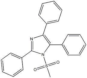 1-methanesulfonyl-2,4,5-triphenylimidazole Structure