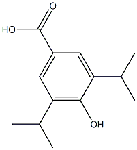 3,5-二异丙基对羟基苯甲酸,,结构式