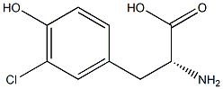 3-chloro-D-tyrosine Structure