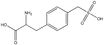 4-sulfomethyl-DL-phenylalanine 化学構造式