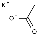 Potassium acetate test solution 化学構造式