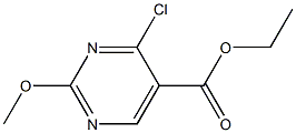 2-甲氧基-4-氯-5-嘧啶甲酸乙酯 结构式