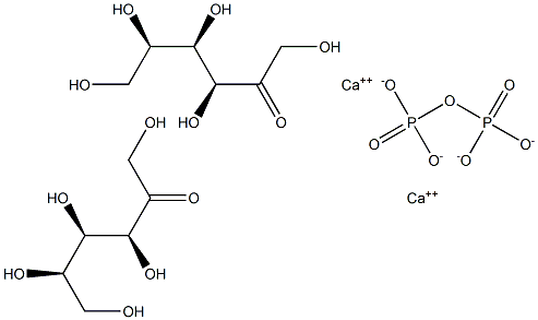 Fructose calcium diphosphate Struktur