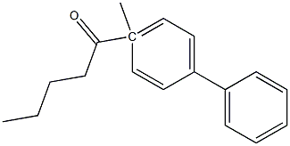 4-methyl-4-n-pentanoylbiphenyl 化学構造式