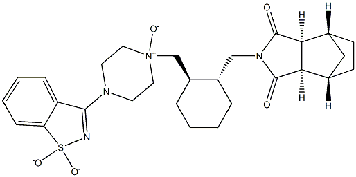 4-(1,1-dioxidobenzo[d]isothiazol-3-yl)-1-(((1R,2R)-2-(((3aR,
4S,7R,7aS)-1,3-dioxooctahydro-2H-4,7-methanoisoindol-2-yl)
methyl)cyclohexyl)methyl)piperazine 1-oxide|鲁拉西酮杂质29