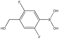 2,5-Difluoro-4-(hydroxymethyl)phenylboronic acid Structure