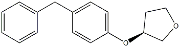 (S)-3-(4-benzylphenoxy)tetrahydrofuran 化学構造式