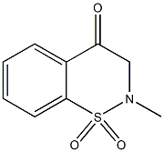 2-methyl-2,3-dihydro-4H-benzo[e][1,2]thiazin-4-one 1,1-dioxide Struktur