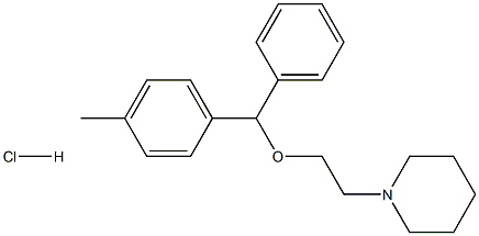 1-{2-[(4-METHYLPHENYL)(PHENYL)METHOXY]ETHYL}PIPERIDINE HYDROCHLORIDE Structure