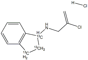 N-(2-氯烯基)氨基-13C 3HCL, , 结构式