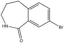 8-bromo-2,3,4,5-tetrahydrobenzo[c]azepin-1-one 化学構造式