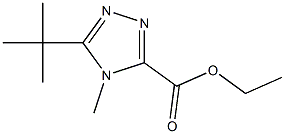 ethyl 5-tert-butyl-4-methyl-4H-1,2,4-triazole-3-carboxylate Struktur