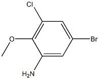 5-Bromo-3-chloro-2-methoxyaniline, 1547274-38-3, 结构式