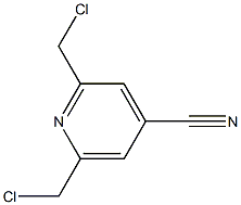 2,6-bis(chloromethyl)isonicotinonitrile Structure
