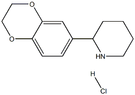 2-(2,3-dihydrobenzo[b][1,4]dioxin-6-yl)piperidine hydrochloride Structure