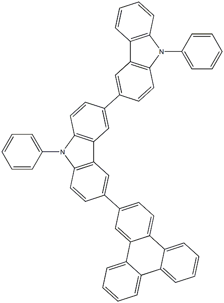 9,9'-diphenyl-6-(triphenylen-2-yl)-9H,9'H-3,3'-bicarbazole Structure