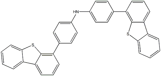 Bis[4-(dibenzothiophen-4-yl)phenyl]amine Structure