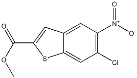 6-Chloro-5-nitro-benzo[b]thiophene-2-carboxylic acid methyl ester,,结构式