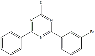2-氯-4-(3-溴苯基)-6-苯基-1,3,5-三嗪 结构式