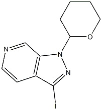 3-Iodo-1-(tetrahydro-pyran-2-yl)-1H-pyrazolo[3,4-c]pyridine 结构式