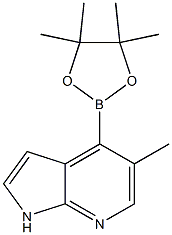 5-methyl-4-(tetramethyl-1,3,2-dioxaborolan-2-yl)-1H-pyrrolo[2,3-b]pyridine Struktur