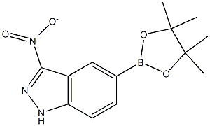 3-nitro-5-(4,4,5,5-tetramethyl-1,3,2-dioxaborolan-2-yl)-1H-indazole Structure