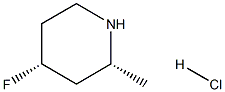 (2R,4R)-4-fluoro-2-methylpiperidine hydrochloride Structure