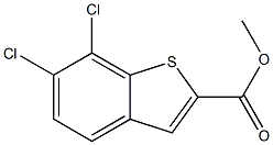 6,7-Dichloro-benzo[b]thiophene-2-carboxylic acid methyl ester Structure