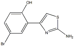 2-(2-Aminothiazol-4-yl)-4-bromophenol, , 结构式