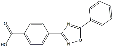 4-(5-Phenyl-[1,2,4]oxadiazol-3-yl)-benzoic acid,,结构式