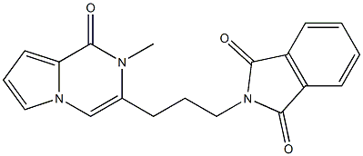 2-[3-(1,2-Dihydro-2-methyl-1-oxopyrrolo[1,2-a]pyrazin-3-yl)propyl]-1H-isoindole-1,3(2H)-dione Structure