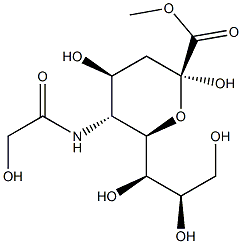 -D-N-glycolylneuraminic Acid Methyl Ester Structure