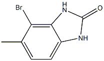 4-Bromo-1,3-dihydro-5-methyl-2H-benzimidazol-2-one Structure