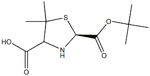 Boc-(S)-5,5-dimethyl-1,3-thiazolidine-4-carboxylic acid 99+% (HPLC),,结构式