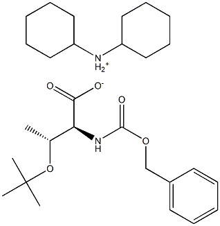 Z-O-tert-butyl-L-threonine dicyclohexylammonium salt Structure