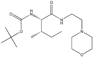 N-[(1S,2S)-2-Methyl-1-[[[2-(4-morpholinyl)ethyl]amino]carbonyl]butyl]carbamic Acid 1,1-Dimethylethyl Ester Structure