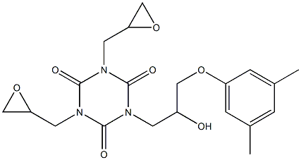 1-[3-(3,5-Dimethylphenoxy)-2-hydroxypropyl]-3,5-Diglycidyl Isocyanurate Structure